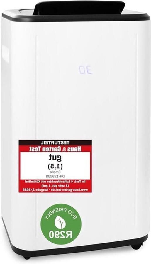 Luchtontvochtiger – Vochtvreter – Ontvochtiger – Wasdroger – Klimaatregelaar – 30 Liter per Dag – Droogfunctie Voor Kleding