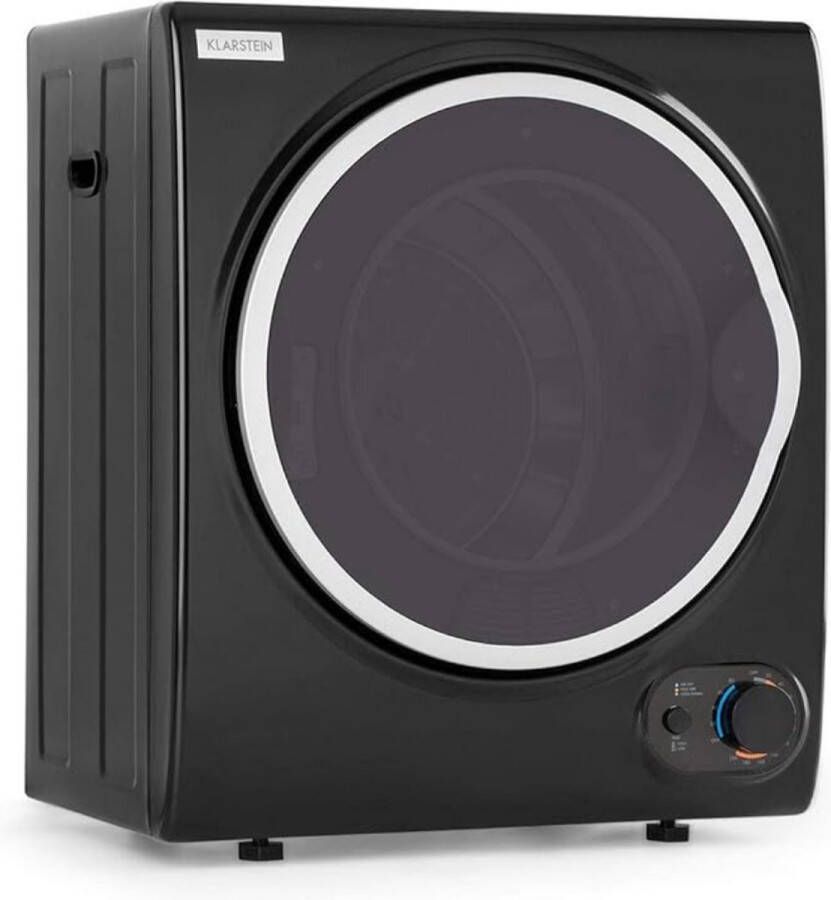 Klarstein Luxe Mini Droger – Wasdroger – Warmtepompdroger – Condensdroger – Energiebesparend Design – Hoogwaardig Materiaal – 1900W – Zwart