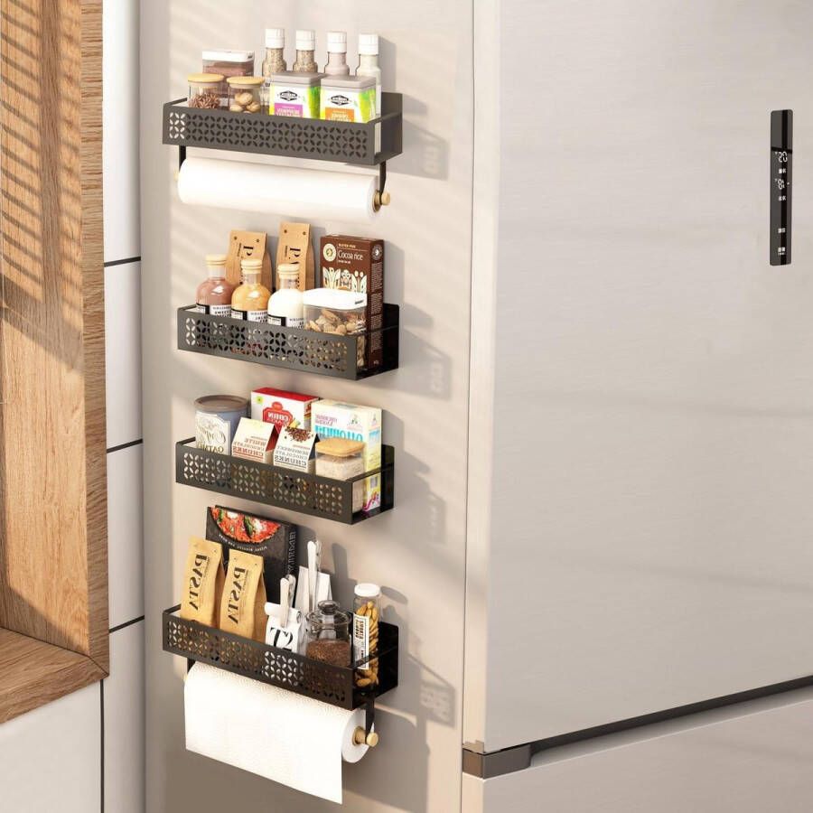 Magnetisch kruidenrek voor koeling Ruimtebesparend en multifunctioneel Wasmachine rek