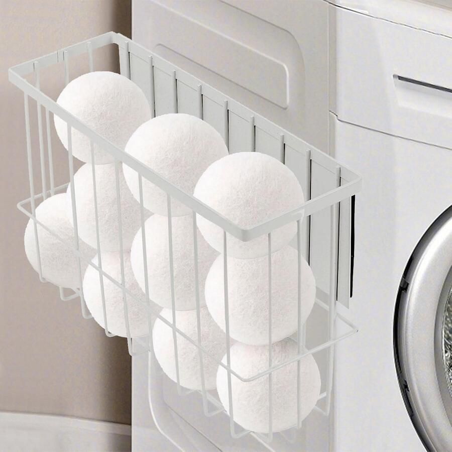 Magnetische Opberger Drogerballen Multifunctionele Magnetische Houder voor Wasmachine Koelkast of Badkamer (Wit Groot)