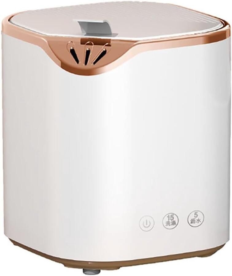 Mini Draagbare Wasmachine Opvouwbare Wasmachine Kleine Wasjes Wassen 2-in-1 Centrifuge Functie 4.5 L Wit