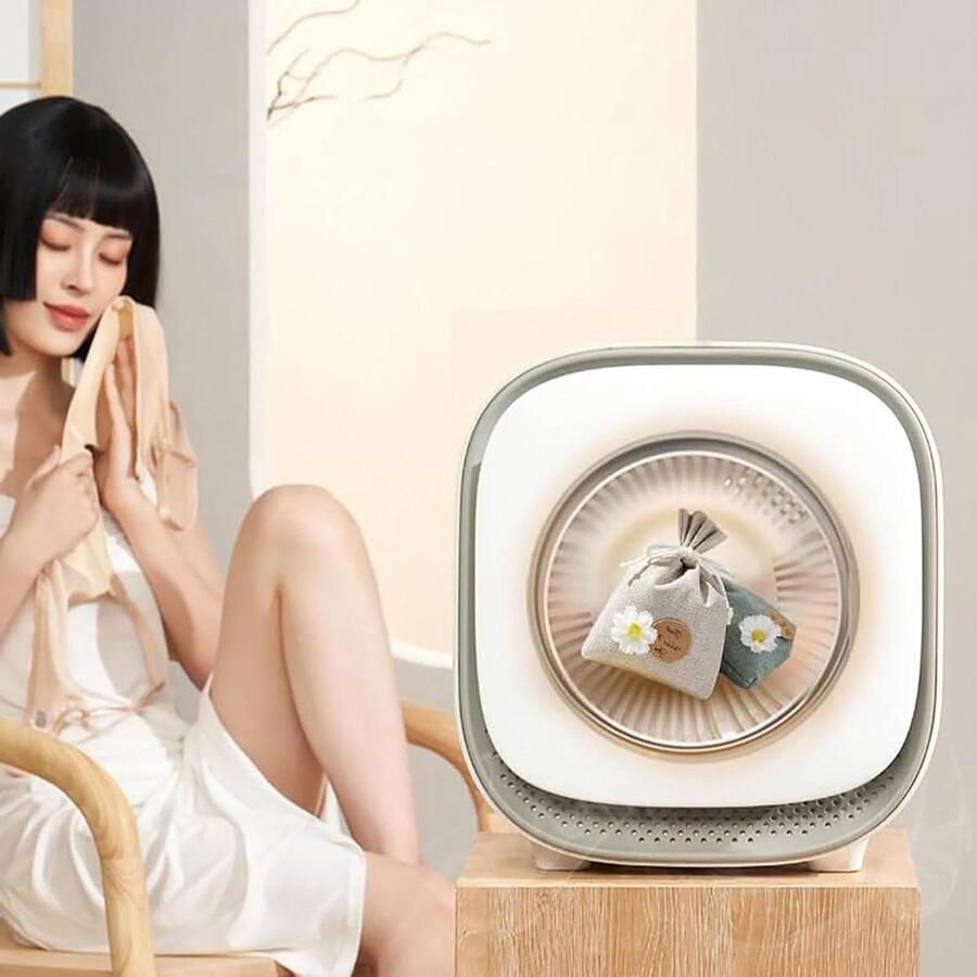 Mini Droger Compacte Dryer Snelle Kledingdroging 360° Luchtcirculatie 3 kg Wit