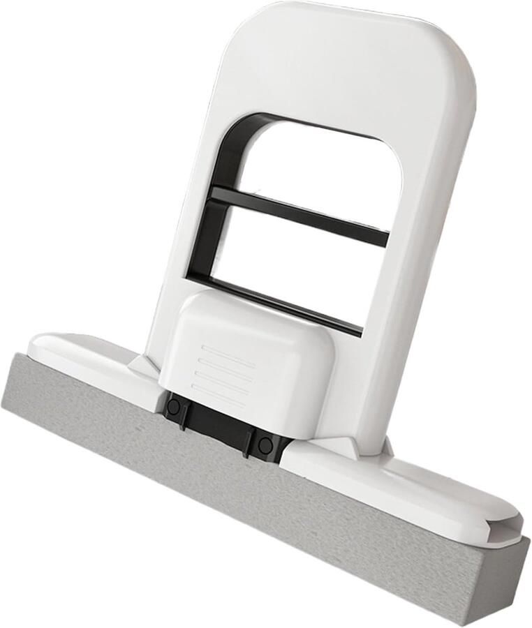 Mini Dweil Zelf Uitwringend Kleine Oppervlakken Schoonmaken Compact En Draagbaar 15 cm Breed Zwart