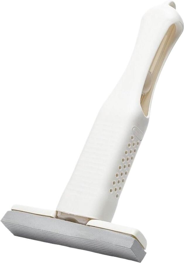 Mini Dweil Compacte Vloerreiniger Kleine Ruimtes Reinigen Zelfknijp Systeem 30 cm Wit