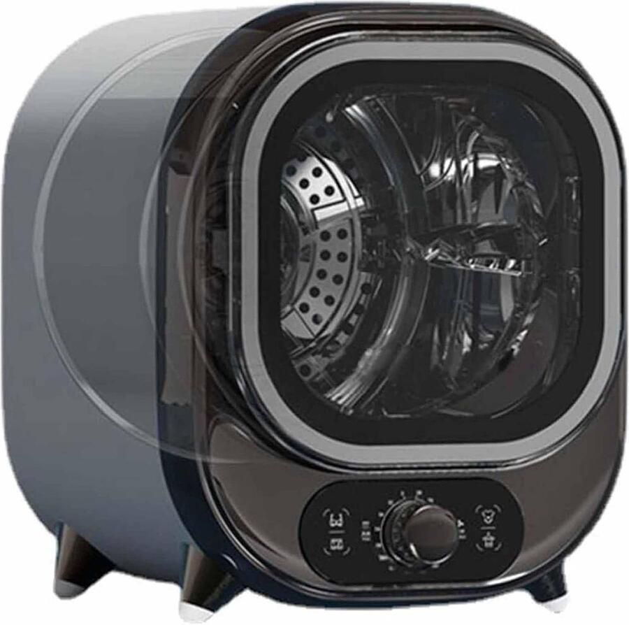 Mini Elektrische Droger Compacte Wasdroger Kleding Drogen Roestvrijstalen Trommel 0.8kg Capaciteit Elegant Blue