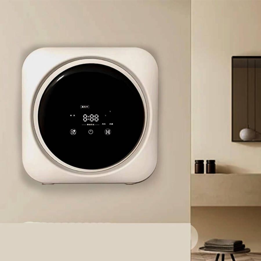 Mini Elektrische Wasdroger & Wasmachine met Touchscreen Draagbaar & Wandmontage voor Kamperen en Reizen