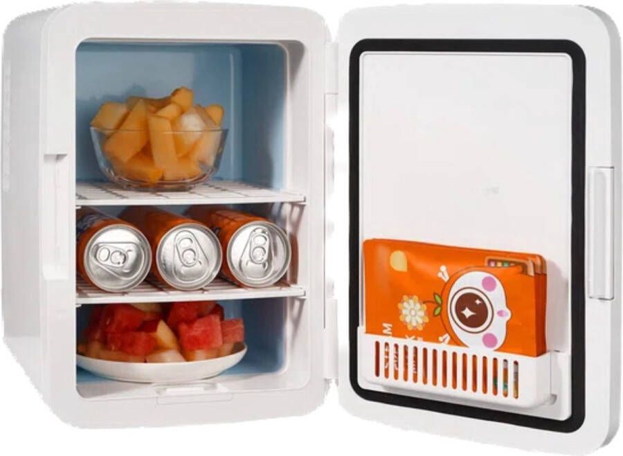 Mini Koelkast 10 liter Draagbare Koeler warmer Huidverzorging Koelkast wit Mini Fridge Compacte Koelkast Lichtgewicht Schoonheid Koelkast Voor slaapkamer kantoor auto boot slaapzaal
