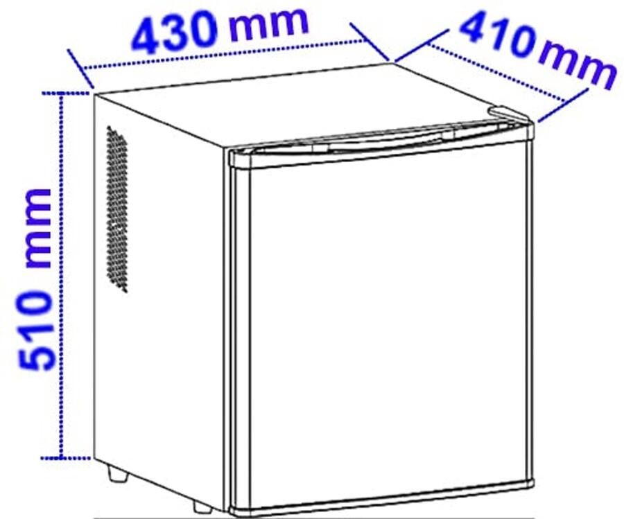 Mini-koelkast 38 liter Stil en energiezuinig voor hotels en kantoren