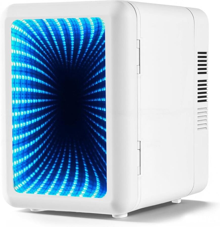 Mini-koelkast 4 liter 6 blikjes koelen en verwarmen 220 V AC 12 V DC thermo-elektrisch 25 dB ECO-geluidsarme modus voor slaapkamer auto slaapzalen kantoor