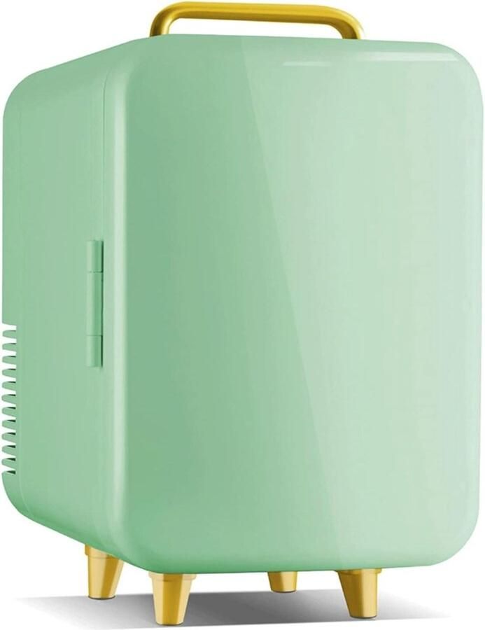Mini Koelkast Compact Koelen Drankjes Koel Houden Thermostatische Controle 6-10 Liter Groen