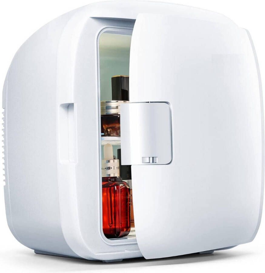 Mini Koelkast Compacte 9 Liter Koelkast met Stille Werking Glazen Deur en Dubbele Functie Koelen en Verwarmen Geschikt voor Thuis en Onderweg