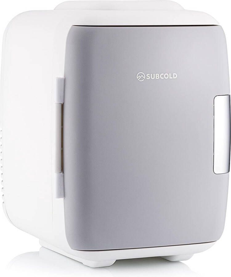 Mini Koelkast Cooler & Warmer 4 liter AC+USB Draagbare Koelkast voor Slaapkamer Auto Grijs