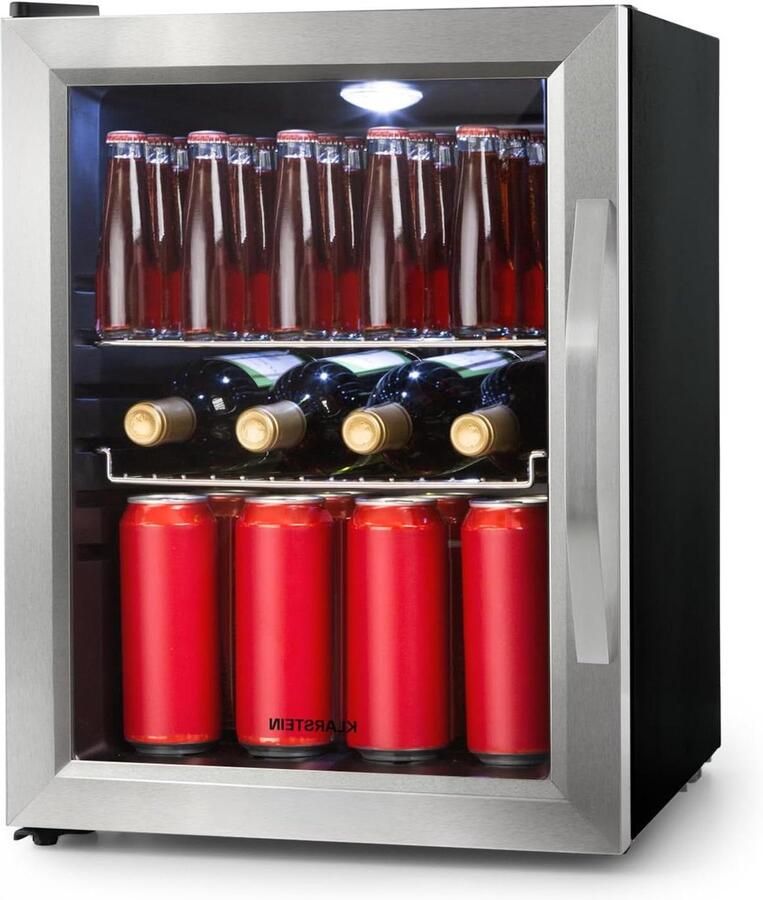 Mini Koelkast Drankenkoeler Dranken Koelen Stil Ontwerp 35 Liter Zwart