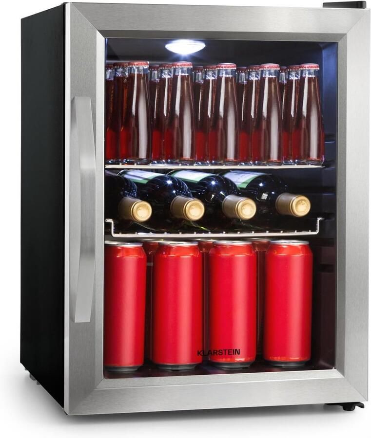 Mini Koelkast Drankenkoeler Bar Dranken Koelen Energiezuinig Eco Systeem 35 Liter Zwart