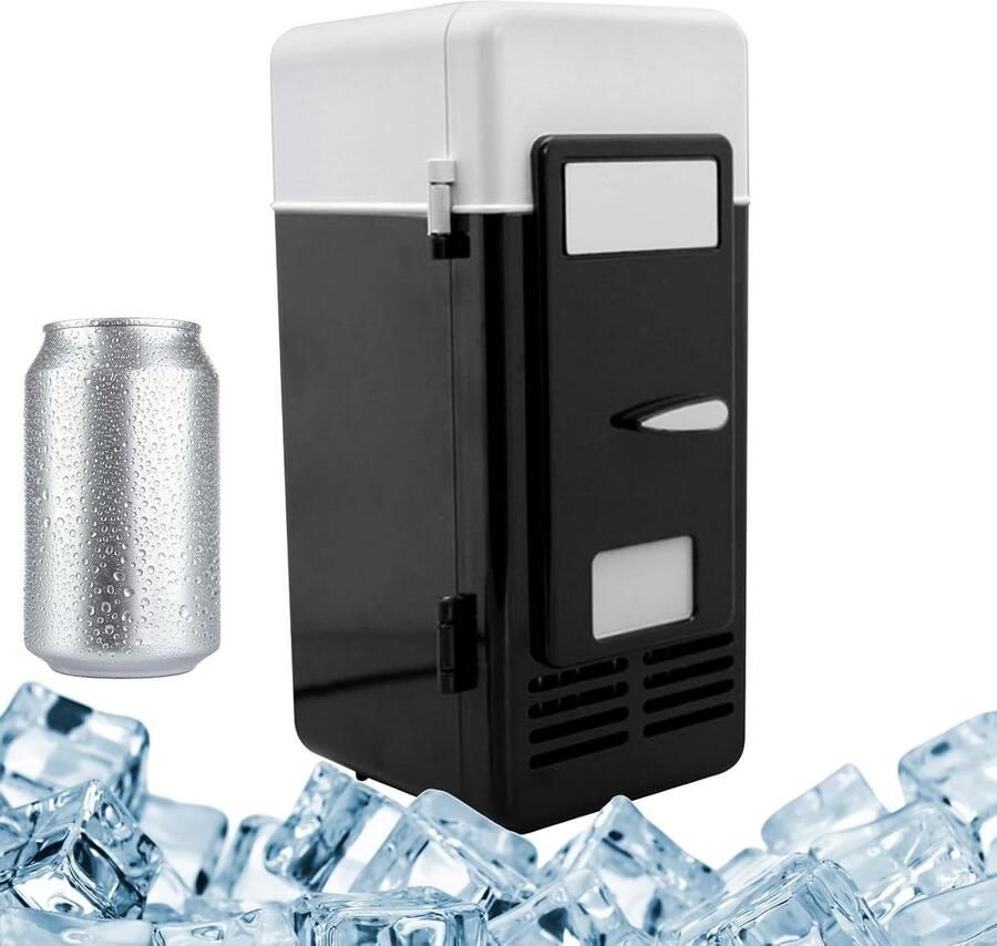 Mini Koelkast Drankkoeler Persoonlijke Opslag Stille Werking Compact Formaat Zwart