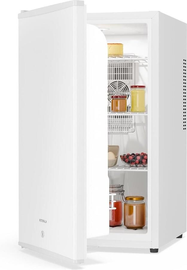 Mini Koelkast Glazen Deur Dranken Koelen Stil Werking 68 Liter Wit