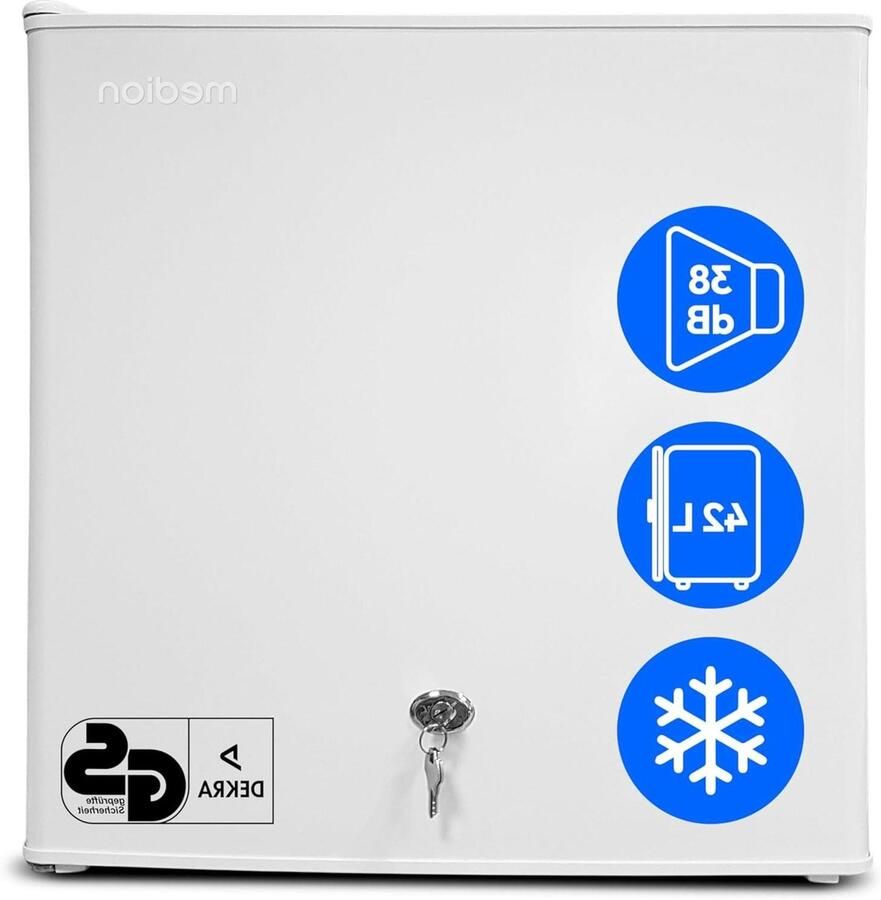 Mini koelkast Kleine koelkast Dranken koelen Met slot 42 liter Wit