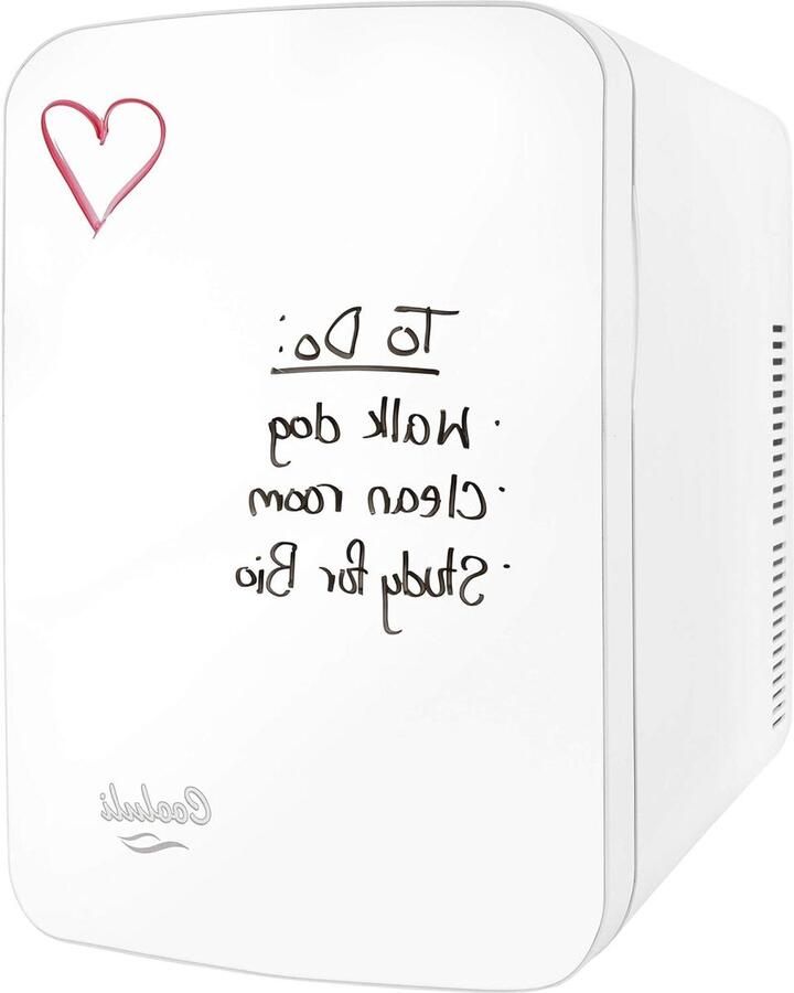 Mini Koelkast Koelbox Warmer Dranken Koelen Whiteboard Deur 15 Liter Wit