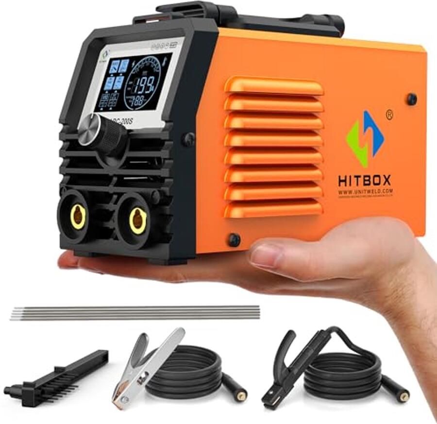 Mini Lasmachine Inverter 200A 2-in-1 MMA Lift TIG Compact met LED-display Geschikt voor Beginners en Thuiswerk