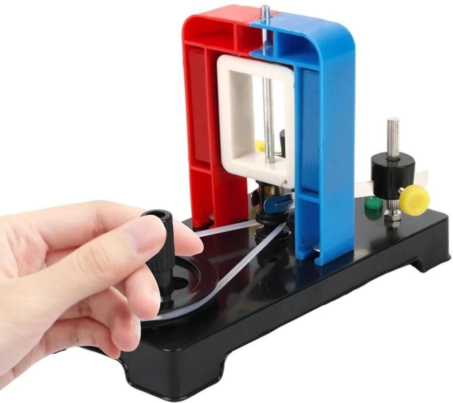 Mini Motor Generator Stroomaggregaat Doe-het-zelf Energie Experimenten Slijtvaste Lagers 17 x 87 x 12 cm Grijs