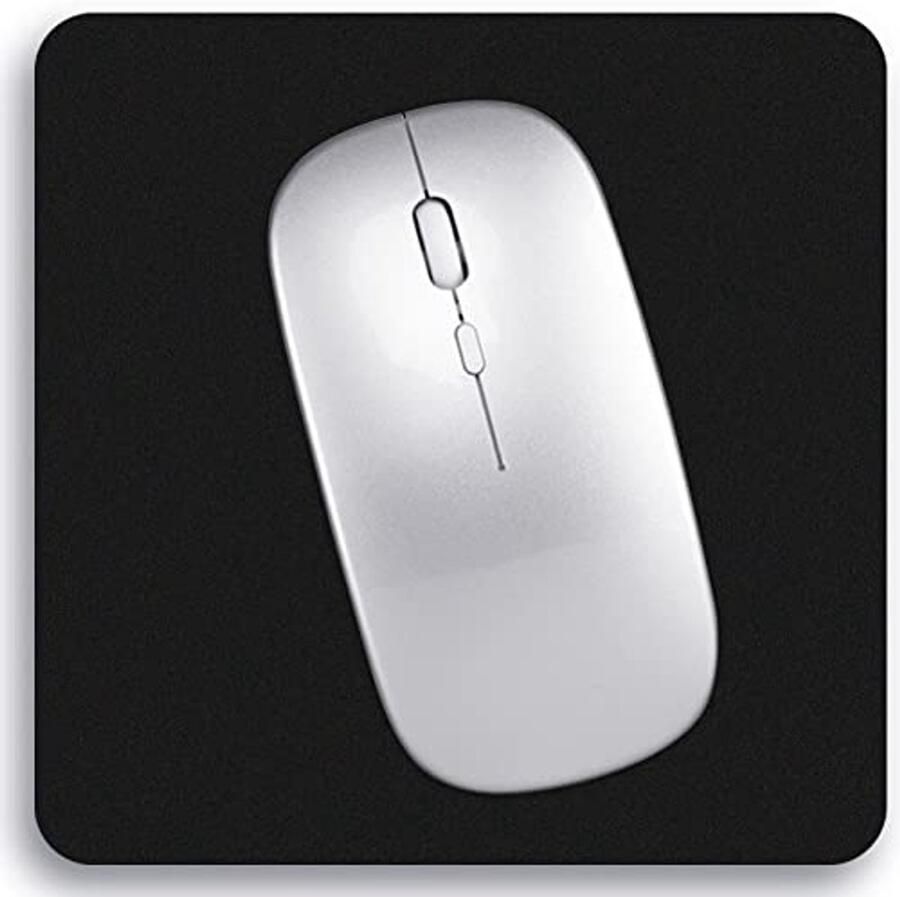 Mini Muismat 15x15cm Ultra Dikke Draagbare en Wasbare Muismat voor Laptop en Draadloze Muis in Zwart