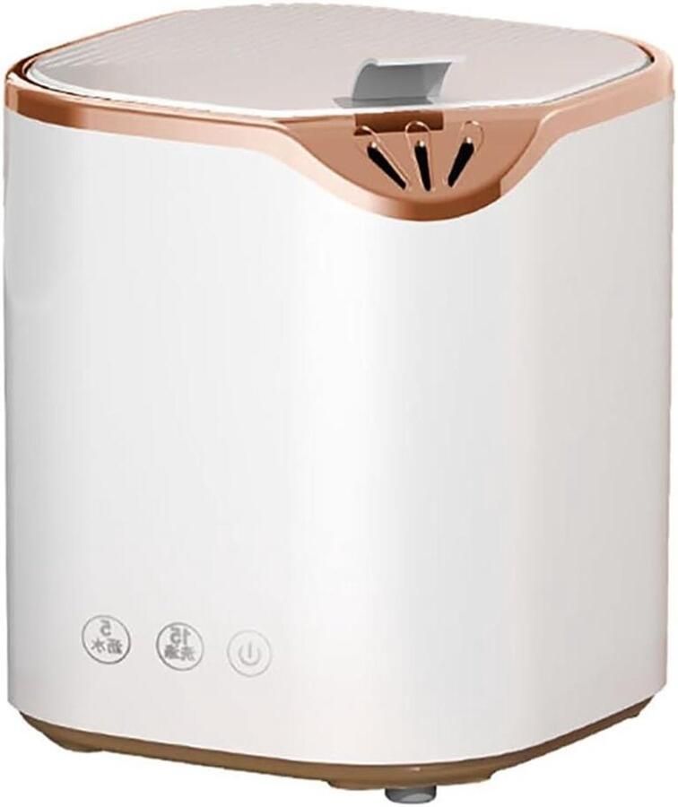 Mini Portable Wasmachine Kleine Opvouwbare Wasmachine Persoonlijke Kleding Wassen 2-in-1 Wassen en Centrifugeren 4.5 L Wit