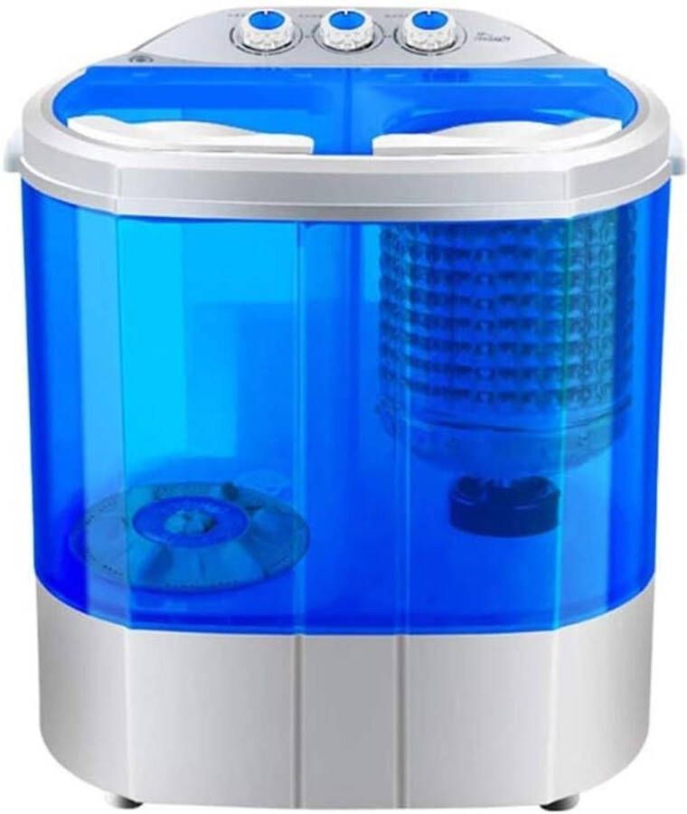 Mini Semi-Automatische Wasmachine met Dubbele Trommel Compact en Stil