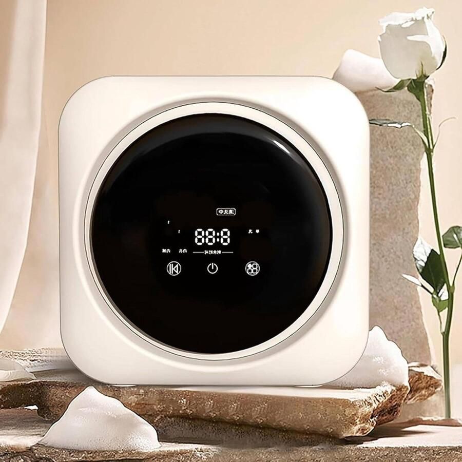 Mini Trommelwasmachine Compacte Wasmachine Kleine Was Zelfreinigende Functie 35 Liter Wit