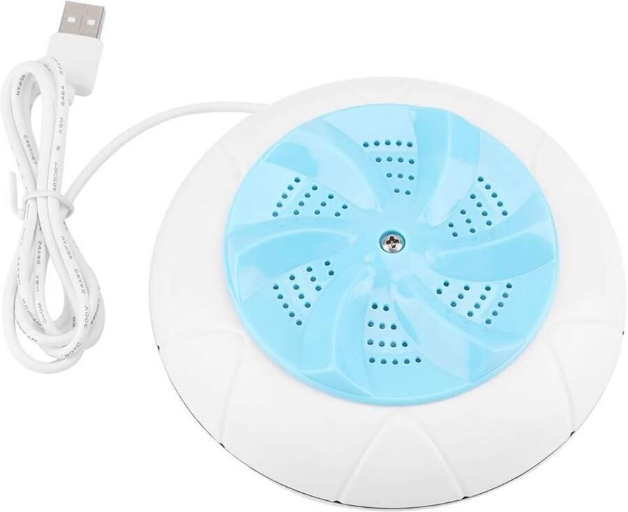 Mini Ultrasone Wasmachine voor Reizen Zakenreis of College Kamers Draagbare Wasmachine Huishoudelijke Immersible Voedsel Groente Reiniger (Blauw) Draagbare Wasmachine Mini Ultrasone Wasmachine fwa