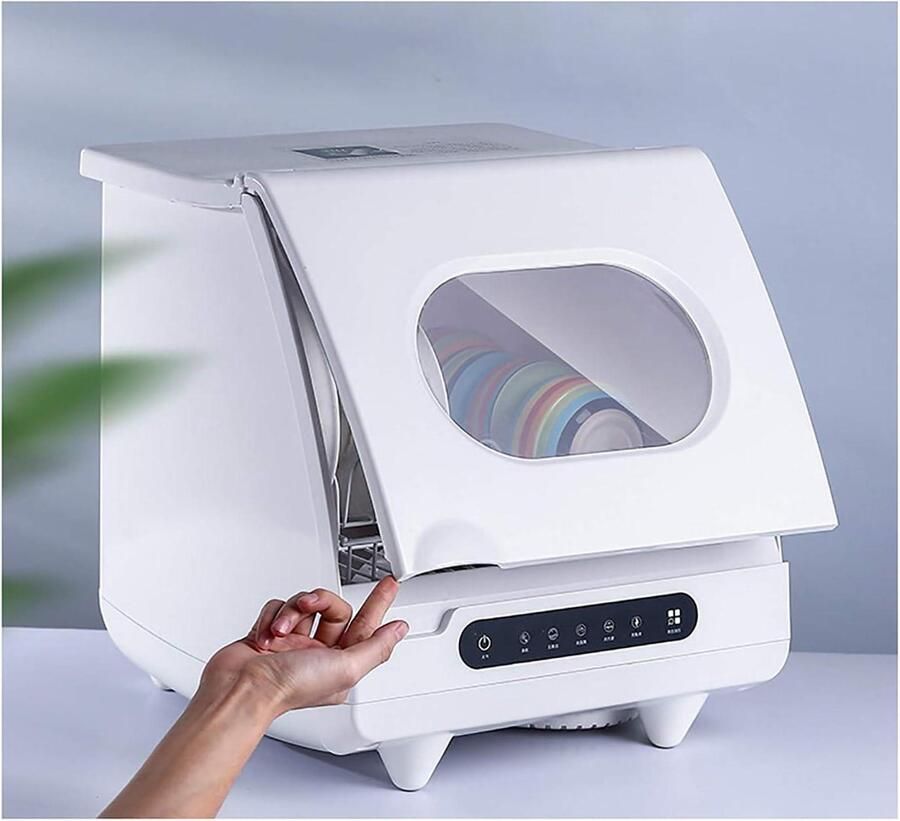 Mini Vaatwasser Aanrecht Vaatwasser Keuken Schoonmaken 5 Programma's Compact Model Wit