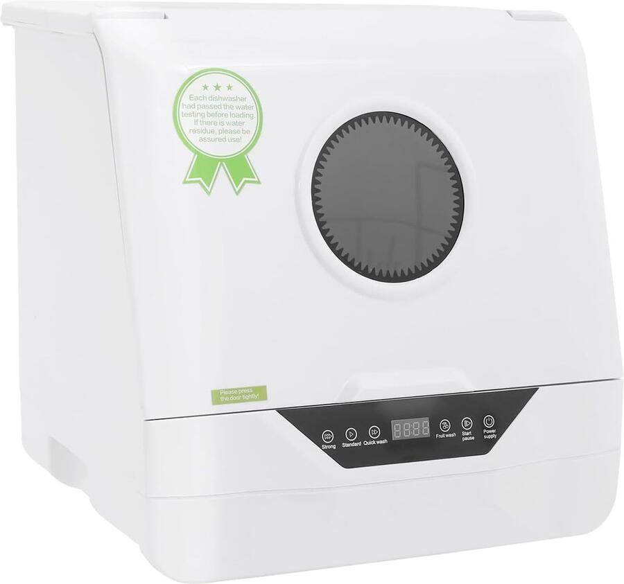 Mini Vaatwasser Compact Apparaat Snel Schoon Maken Energiezuinig Ontwerp 37x39x39 cm Wit