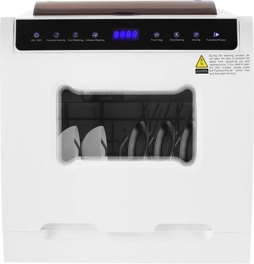 Mini vaatwasser Compact apparaat Snel servies reinigen Energiezuinig en stil 46 x 41 x 46 cm