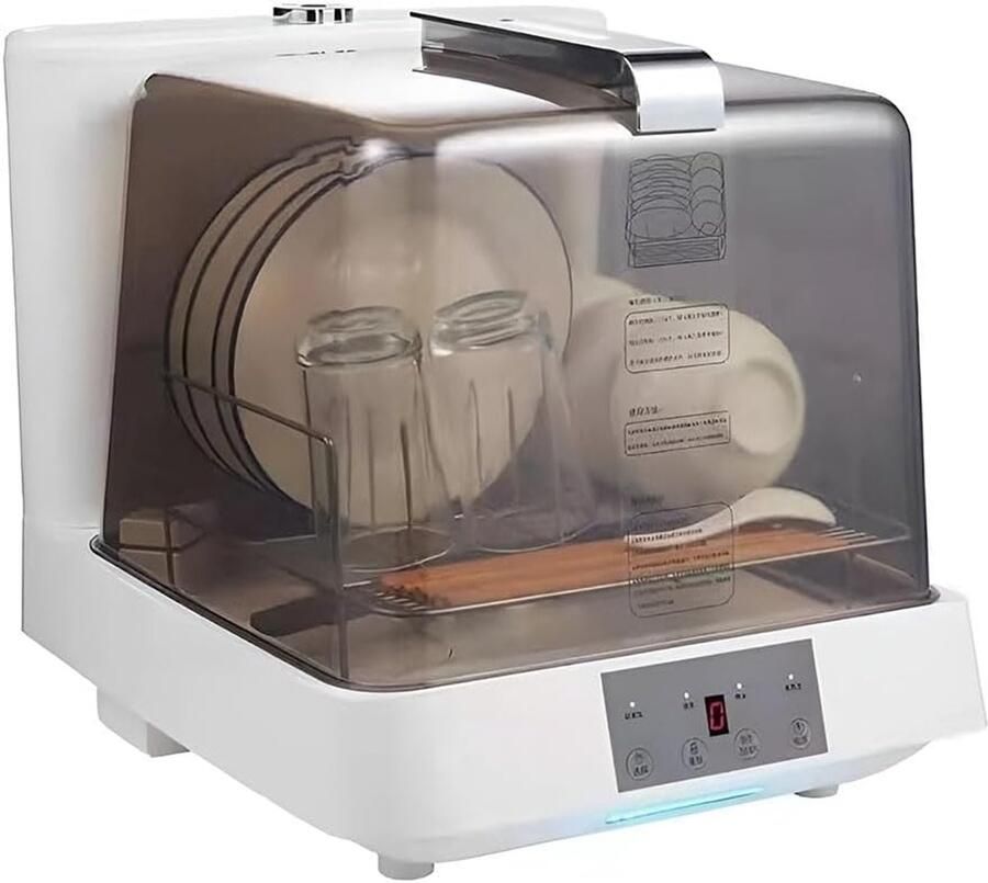 Mini Vaatwasser Compacte Afwasser Keuken Gemak 4 Wasprogramma's 48 x 38 x 40 cm Wit