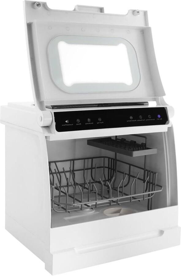 Mini Vaatwasser Compacte Afwasser Keuken Reinigen Intelligent Touch Control 45 x 40 x 40 cm Wit