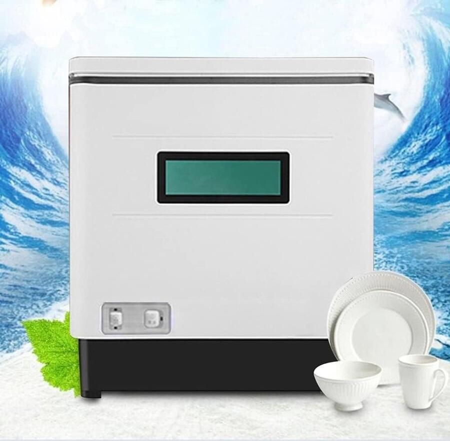 Mini Vaatwasser Compacte Afwasser Snel Afwassen 70 Graden Hygiëne 42x38x46 cm Wit