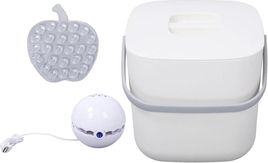Mini Vaatwasser Compacte Reiniger Efficiënt Afwassen Dubbele Reinigingsmethoden USB Opladen Wit