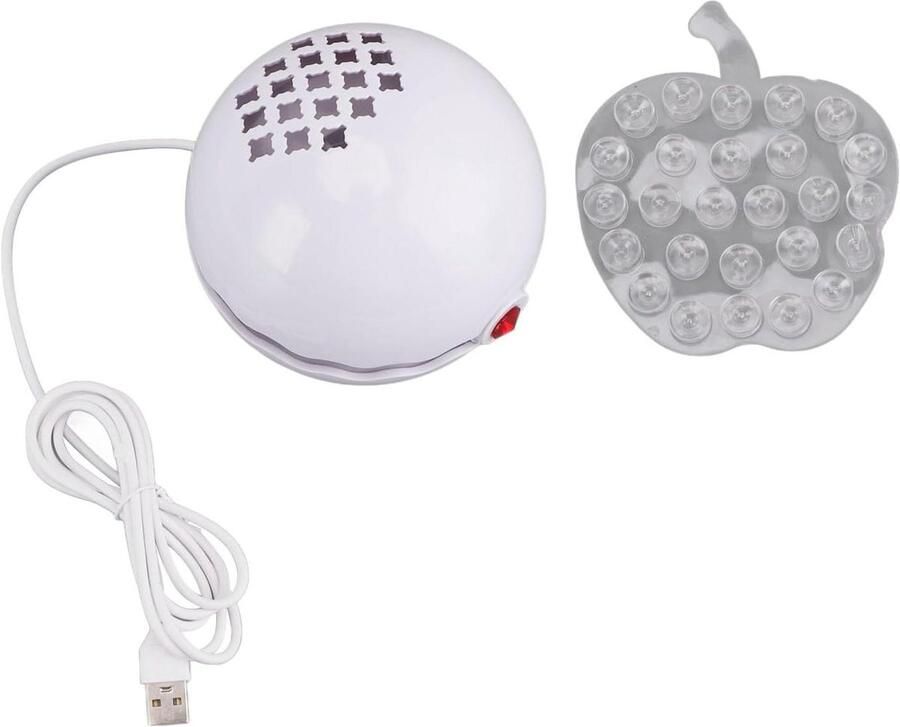 Mini vaatwasser Draagbare afwasmachine Keuken schoonmaken Ultrasoon geluid reiniging 12 x 12 x 12 cm Rood