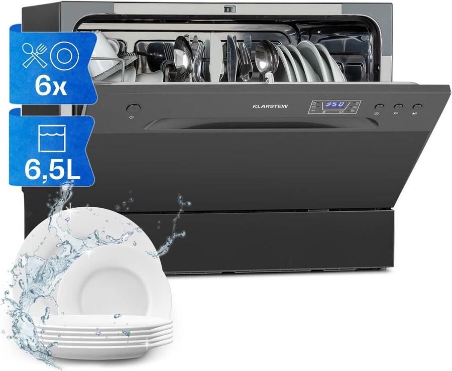 Mini vaatwasser Kleine afwasmachine 5 programma's Energieklasse D Keukentafel