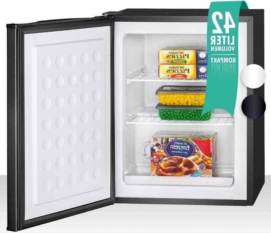 Mini Vriesbox Vrieskist Kleine Voedsel Bewaren Traploze Temperatuurregeling 42 Liter Zwart