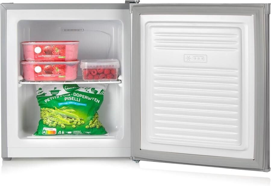 Mini Vriezer Kleine Diepvries Extra Vriesruimte Energieklasse E 33L Zilver
