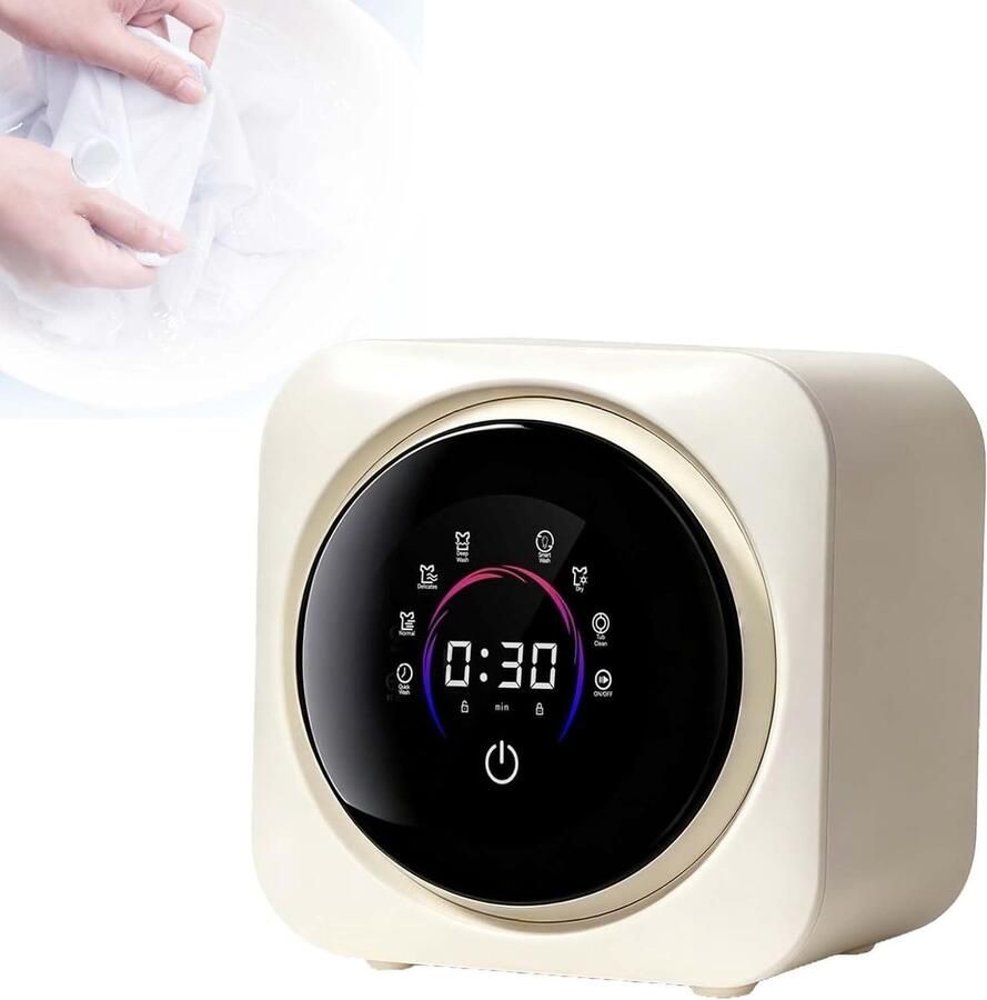 Mini Was-Droogcombinatie Compacte Wasmachine Kleine Wasmachine Ondergoed Wassen Snel Wassen En Drogen 3.5 Liter Wit