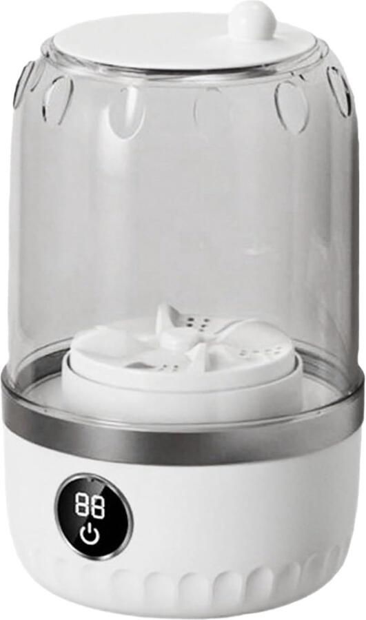 Mini Wasmachine Compacte Wasmachine Kleine Wasjes Slaapkamervriendelijk 1 Liter Wit