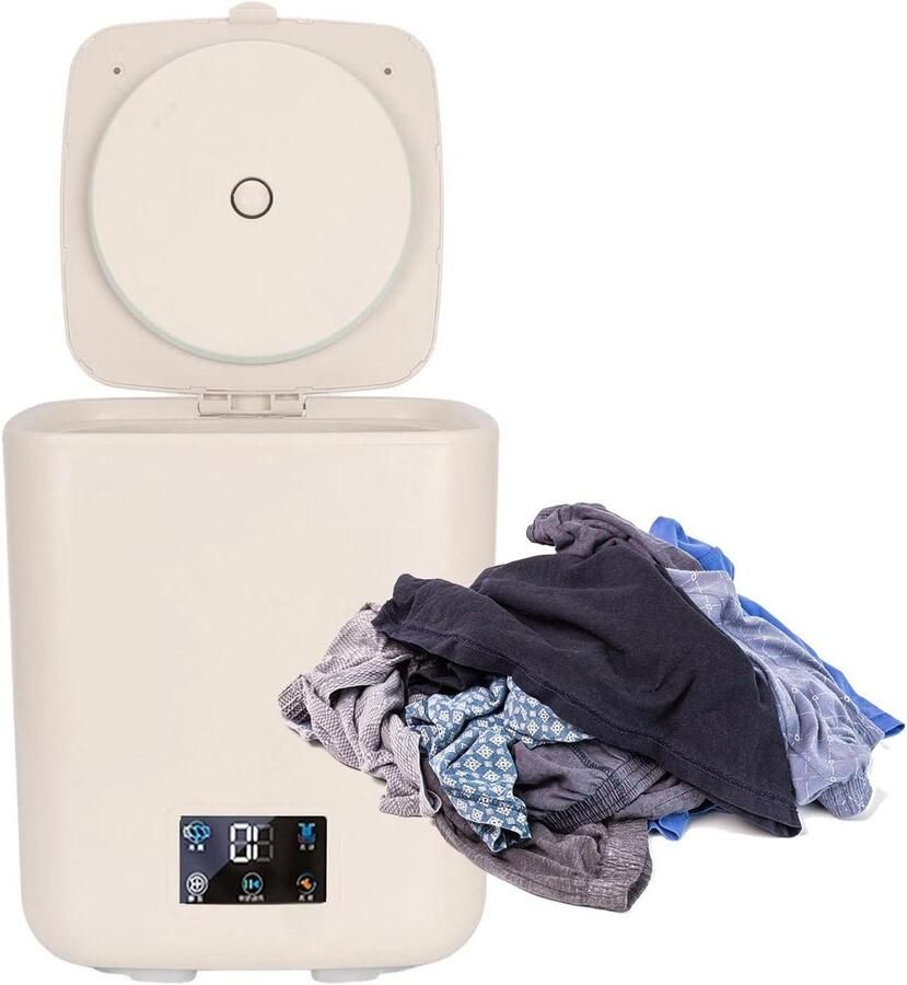 Mini Wasautomaat Draagbare Wasmachine Snel Wassen Automatische Waterafvoer 7 Liter Capaciteit Blauw - Foto 1