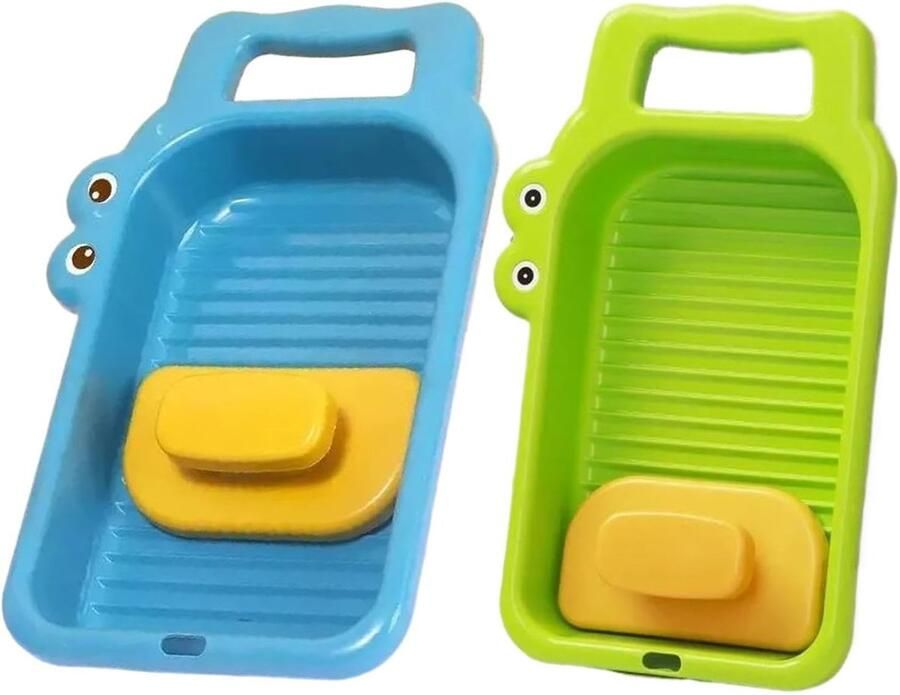 Mini wasbord Draagbaar wasbord Handmatig wassen Robuust schuurontwerp 322 x 18 cm Wit