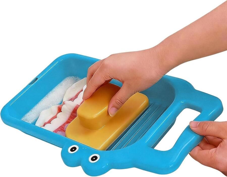 Wasbord Handwasplank Ondergoed Wassen Draagbaar Ontwerp 32 cm Blauw