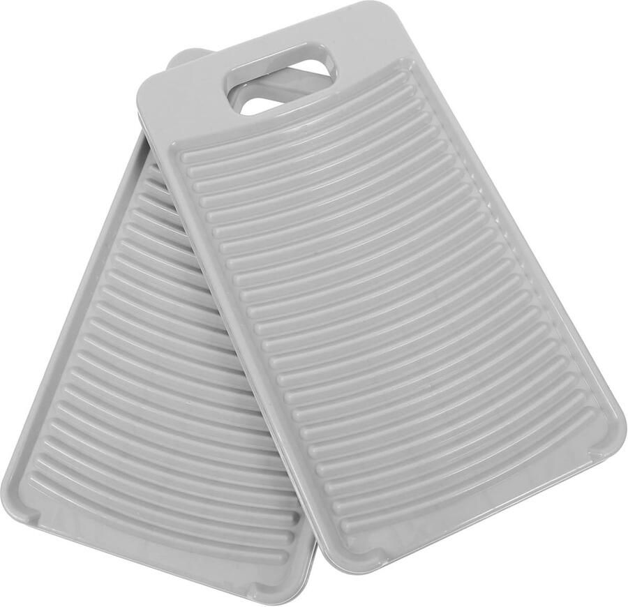 Mini wasbord Handwasbord set Kleding reinigen Antislip oppervlak 28.5 cm Grijs