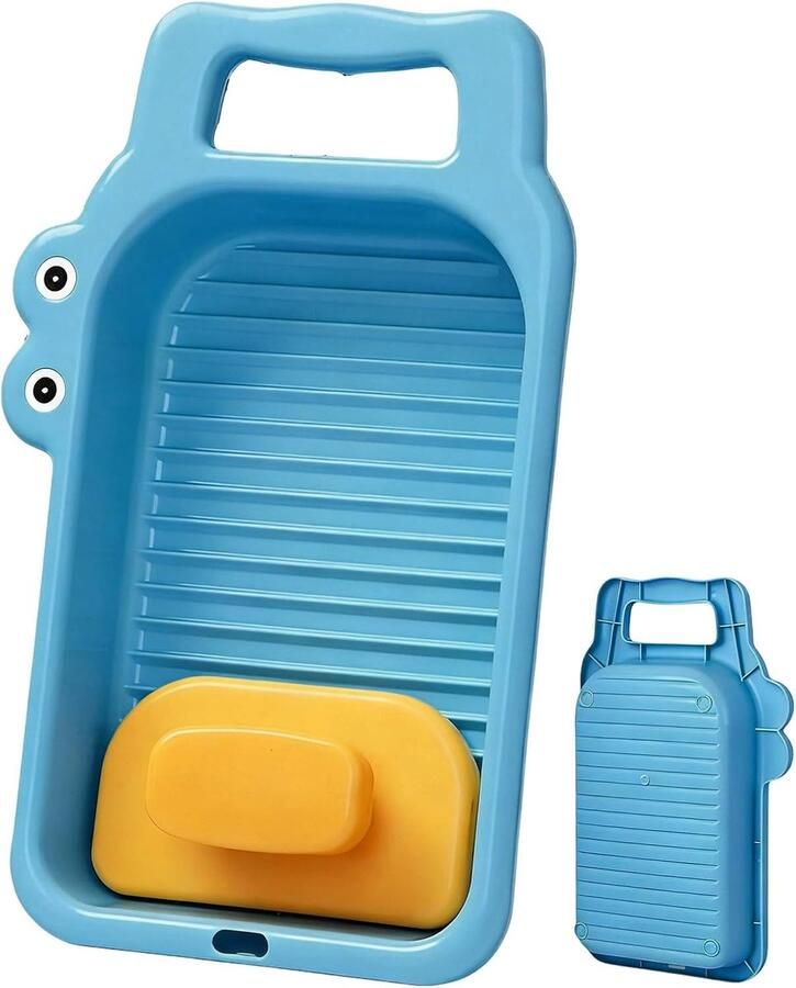 Mini Wasbord Handwasplank Schrobplank Ondergoed Wassen Stevig Slijtvast Materiaal 322 cm Lengte Wit