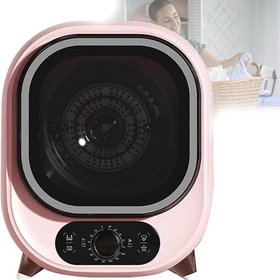 Mini Wasdroger Compacte Droger Kleding Drogen Stille Werking 35dB 5kg Capaciteit Wit