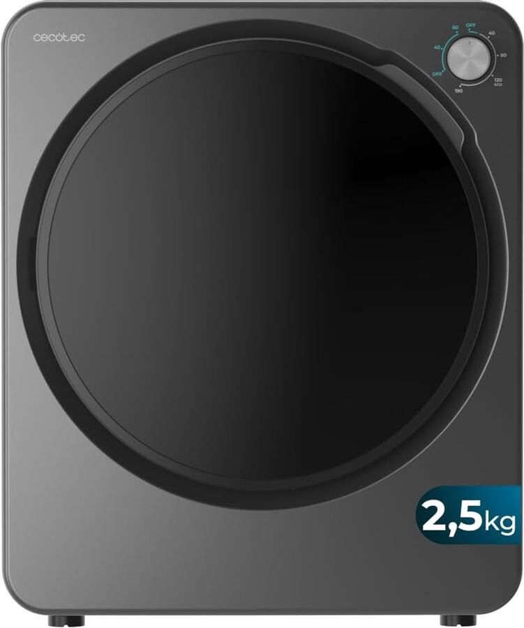 Mini Wasdroger Compacte Droger Kleine Ruimtes Snel en Efficiënt 25 kg Capaciteit Staal