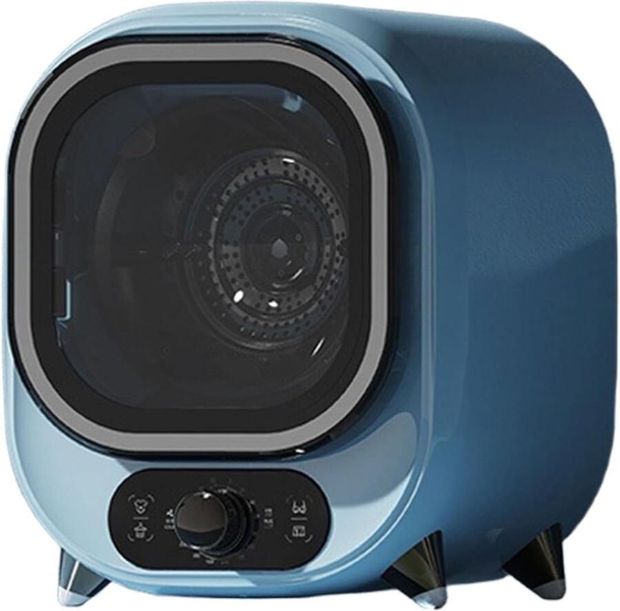 Mini Wasdroger Compacte Droger Kleine Ruimtes Stille Werking 35dB 0.8kg Capaciteit Blauw